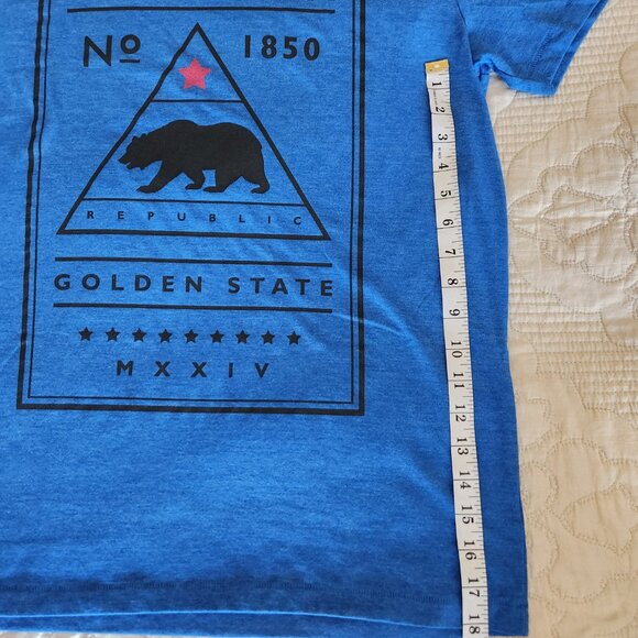 Aeropostale "California" Men's Tee size LG blue - Picture 6 of 9